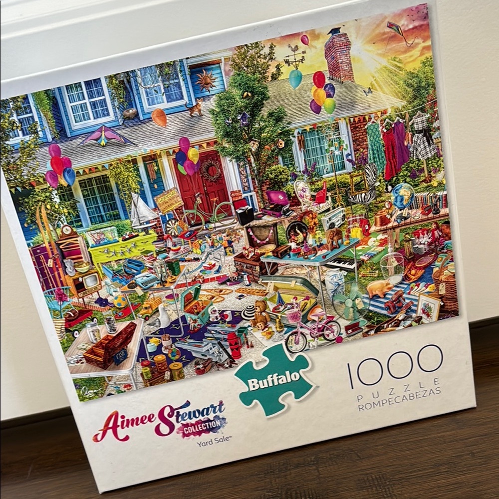 Aimee Stewart Yard Sale 1000 Piece Jigsaw Puzzle Buffalo Games‎ Garage Sale